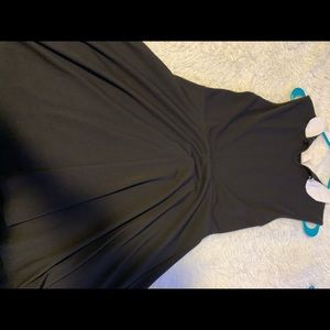 Black collared dress